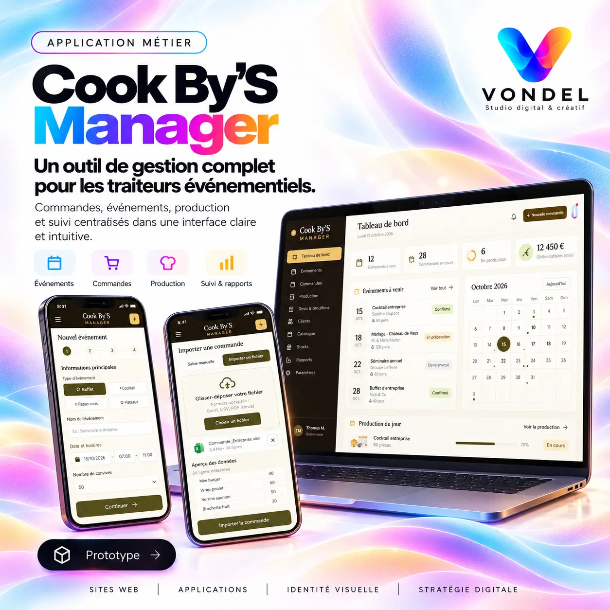 Aperçu de Cook By’S Manager